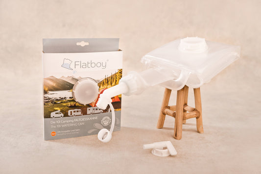 Flatboy ® – Die neue 10 Liter Faltgießkanne Ideal für Camper